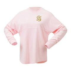 Seattle Kraken Fanatics Women's Spirit Jersey Long Sleeve T-Shirt - Pink | US 201279775