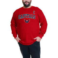 Alexander Ovechkin Washington Capitals Profile Big & Tall Name & Number Thermal Pullover Sweatshirt - Red | US 201279787