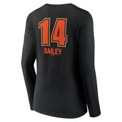Patrick Bailey San Francisco Giants Women's Name & Number Fastball V-Neck Long Sleeve T-Shirt - Black T-shirts