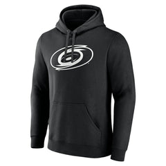 Carolina Hurricanes Personalized Name & Number Monochrome Pullover Hoodie - Black | US 201281447