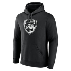 Florida Panthers Personalized Name & Number Monochrome Pullover Hoodie - Black | US 201281489