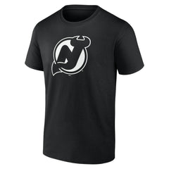 New Jersey Devils Personalized Name & Number Monochrome T-Shirt - Black | US 201281520