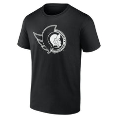Ottawa Senators Personalized Name & Number Monochrome T-Shirt - Black | US 201281538