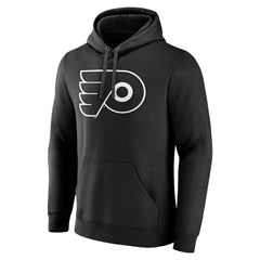Philadelphia Flyers Personalized Name & Number Monochrome Pullover Hoodie - Black | US 201281543