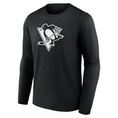 Pittsburgh Penguins Personalized Name & Number Monochrome Long Sleeve T-Shirt - Black | US 201281548