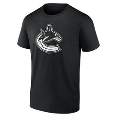 Vancouver Canucks Personalized Name & Number Monochrome T-Shirt - Black | US 201281586