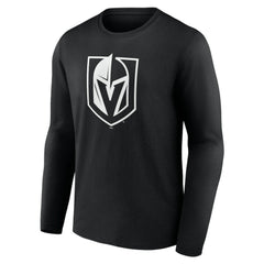Vegas Golden Knights Personalized Name & Number Monochrome Long Sleeve T-Shirt - Black | US 201281590