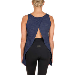 Dallas Cowboys New Era Women's Plus Size Space Dye Active Tank Top - Navy Tops