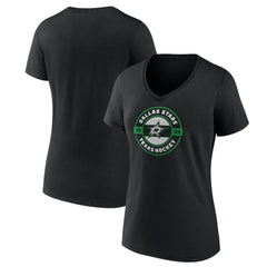 Dallas Stars Women's Native V-Neck T-Shirt - Black | US 201291124