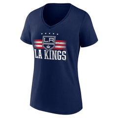 Los Angeles Kings Women's Americana Team V-Neck T-Shirt - Navy | US 201291150