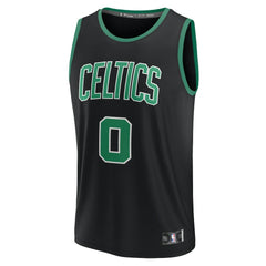 Jayson Tatum Boston Celtics Youth Fast Break Replica Player Jersey Statement Edition Black - Fanatics