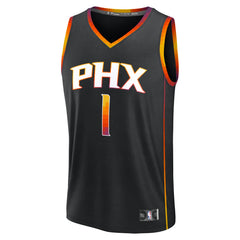 Devin Booker Phoenix Suns Youth Fast Break Replica Player Jersey Statement Edition Black - Fanatics