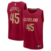 Donovan Mitchell Cleveland Cavaliers Youth Fast Break Replica Player Jersey Icon Editi- Wine - Fanatics