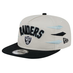 Las Vegas Raiders New Era Athletic Golfer Snapback Hat - Stone/Black Hats