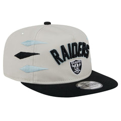 Las Vegas Raiders New Era Athletic Golfer Snapback Hat - Stone/Black Hats