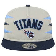 Tennessee Titans New Era Athletic Golfer Snapback Hat - Stone/Navy Hats