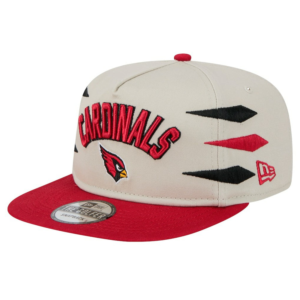 Arizona Cardinals New Era Athletic Golfer Snapback Hat - Stone/Cardinal Hats