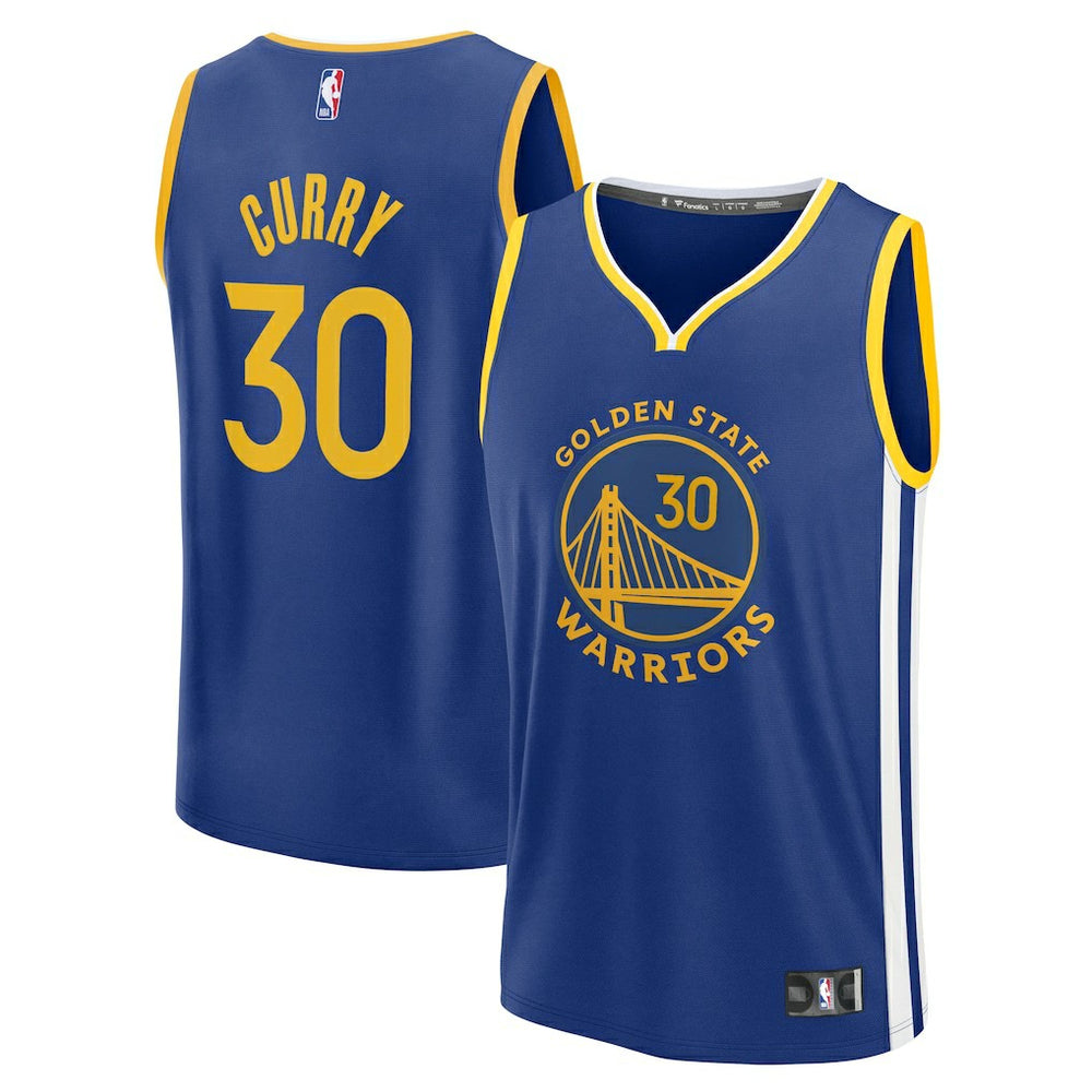 Stephen Curry Golden State Warriors Fast Break Replica Jersey Icon Edition Royal - Fanatics