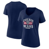Chicago Bears Women's Americana Team V-Neck T-Shirt - Navy T-shirts