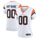 Denver Broncos Women's Mile High Collection Custom Game Jersey - White Jerseys