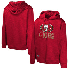 San Francisco 49ers Streak Fleece Pullover Hoodie - Scarlet Hoodies