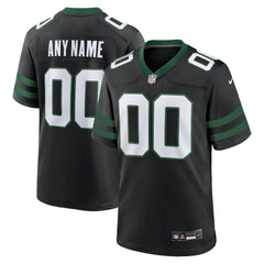 New York Jets Alternate Custom Game Jersey - Legacy Black Jerseys