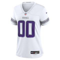 Minnesota Vikings Women's Alternate Custom Game Jersey - White Jerseys