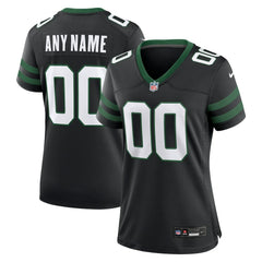 New York Jets Women's Alternate Custom Game Jersey - Legacy Black Jerseys