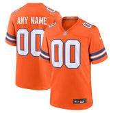 Denver Broncos Mile High Collection 1977 Throwback Custom Game Jersey - Orange Jerseys