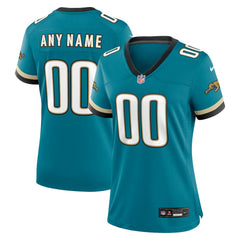 Jacksonville Jaguars Women's Prowler Throwback Custom Game Jersey - Teal Jerseys