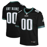 Philadelphia Eagles Youth Alternate Custom Game Jersey - Black Jerseys