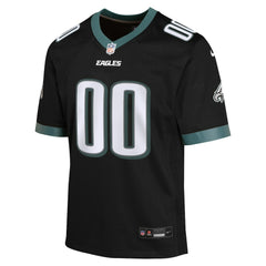 Philadelphia Eagles Youth Alternate Custom Game Jersey - Black Jerseys