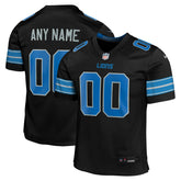 Detroit Lions Youth Alternate Custom Game Jersey - Black Jerseys