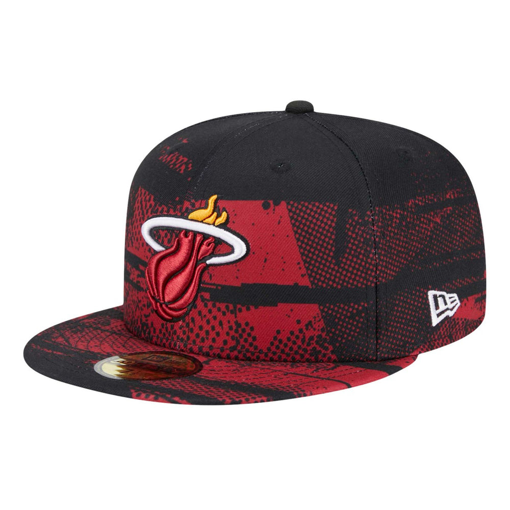 Miami Heat Tip-Off 59FIFTY Fitted Hat Black - New Era