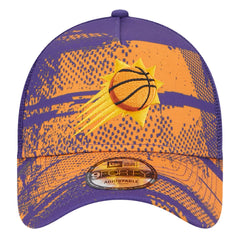 Phoenix Suns Tip Off A-Frame Trucker 9FORTY Adjustable Hat Purple/Orange - New Era