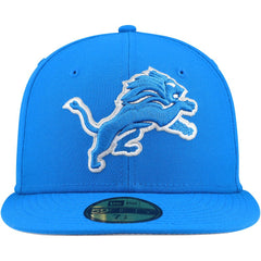 Detroit Lions New Era Team Basic 59FIFTY Fitted Hat - Blue Hats