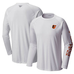 Baltimore Orioles Columbia Terminal Tackle Long Sleeve T-Shirt - White T-shirts