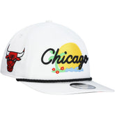 Chicago Bulls Island Oasis Golfer Snapback Hat White - New Era