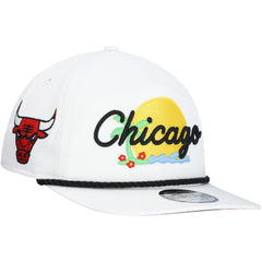 Chicago Bulls Island Oasis Golfer Snapback Hat White - New Era