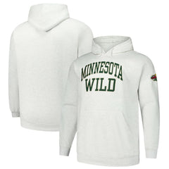 Minnesota Wild Fanatics Big & Tall Fleece Pullover Hoodie - Heather Gray | US 201302786