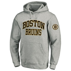 Boston Bruins Fanatics Big & Tall Fleece Pullover Hoodie - Heather Gray | US 201302797