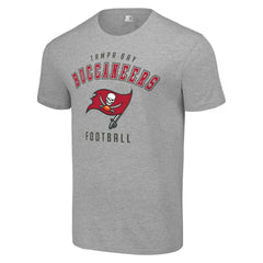 Tampa Bay Buccaneers Starter Logo T-Shirt - Heather Gray T-shirts