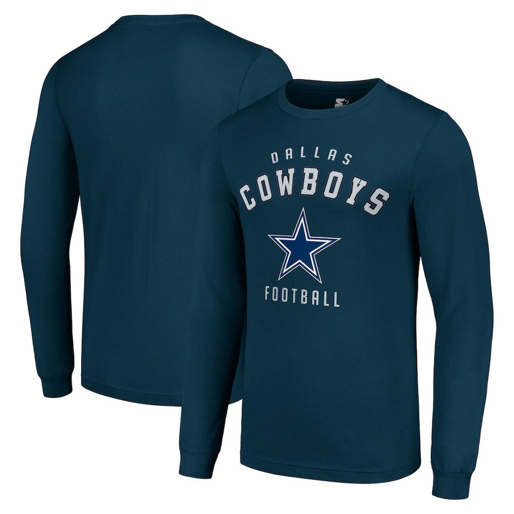Dallas Cowboys Starter Long Sleeve T-Shirt - Navy T-shirts