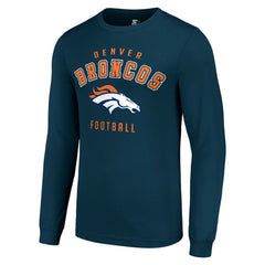 Denver Broncos Starter Long Sleeve T-Shirt - Navy T-shirts