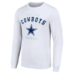 Dallas Cowboys Starter Long Sleeve T-Shirt - White T-shirts