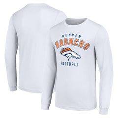 Denver Broncos Starter Long Sleeve T-Shirt - White T-shirts