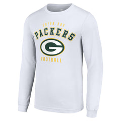 Green Bay Packers Starter Long Sleeve T-Shirt - White T-shirts