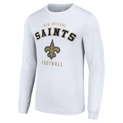 New Orleans Saints Starter Long Sleeve T-Shirt - White T-shirts