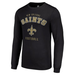 New Orleans Saints Starter Long Sleeve T-Shirt - Black T-shirts