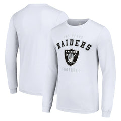 Las Vegas Raiders Starter Long Sleeve T-Shirt - White T-shirts